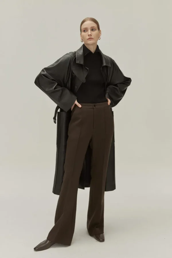 Viktoria Chan Outerwear | Arya long leather coat