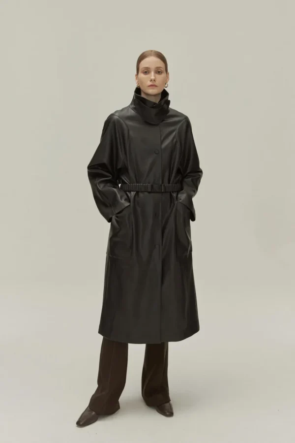 Viktoria Chan Outerwear | Arya long leather coat