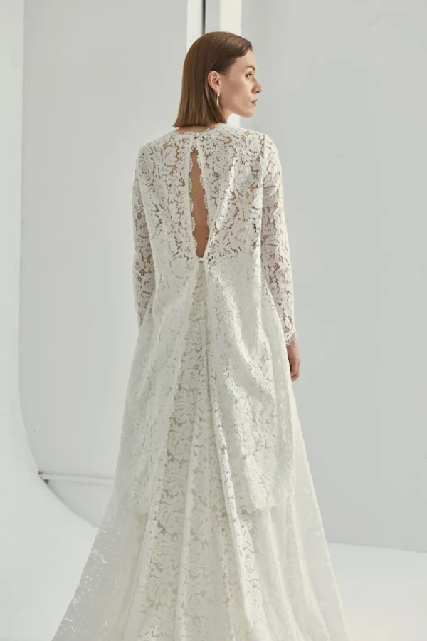 Viktoria Chan Short Sleeves | Charlotte lace wedding gown