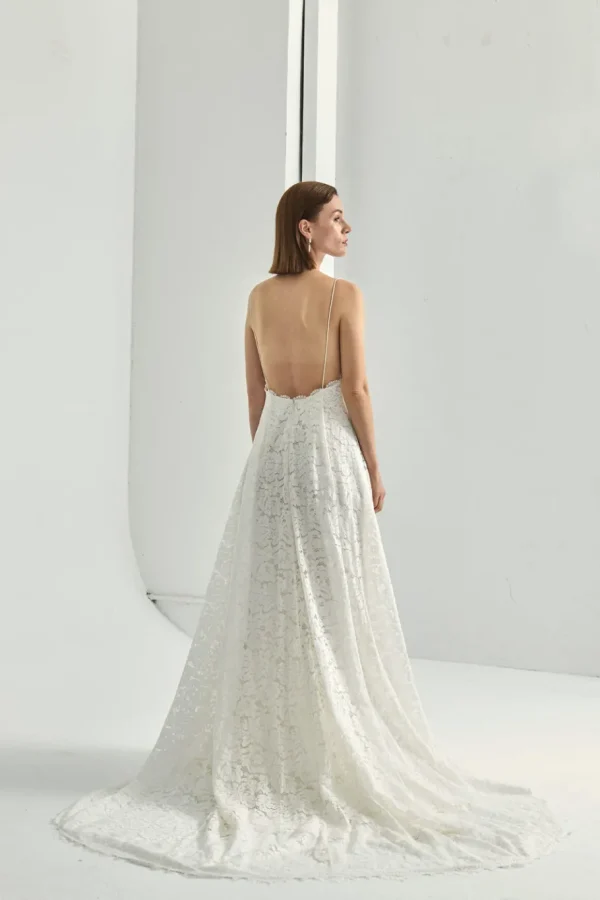 Viktoria Chan Short Sleeves | Charlotte lace wedding gown