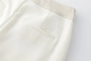 Viktoria Chan Pants | Aw24 | Cosmos wide leg wool trousers