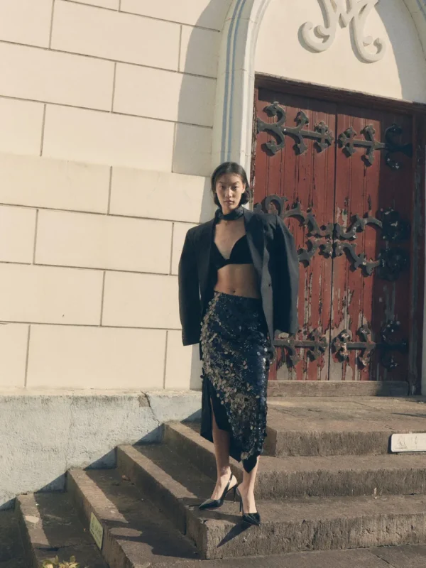 Viktoria Chan Skirts | Gelina sequin skirt