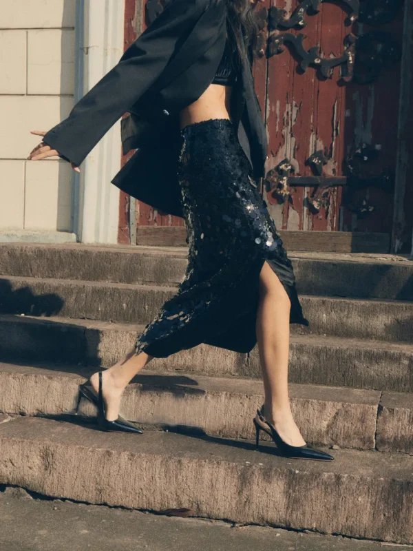 Viktoria Chan Skirts | Gelina sequin skirt