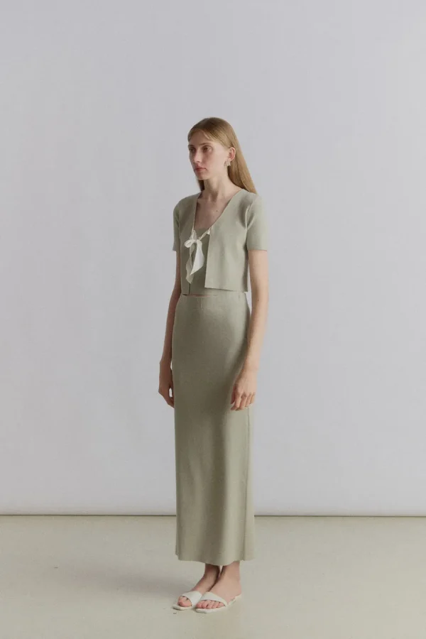 Viktoria Chan Skirts | Knitwear | Priya long knit skirt