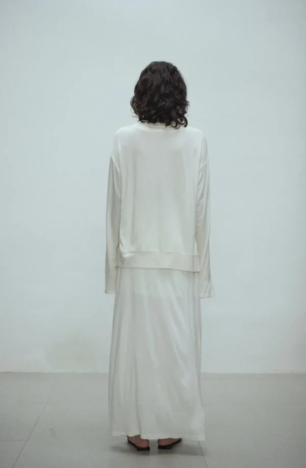 Viktoria Chan Skirts | Shanti jersey skirt White